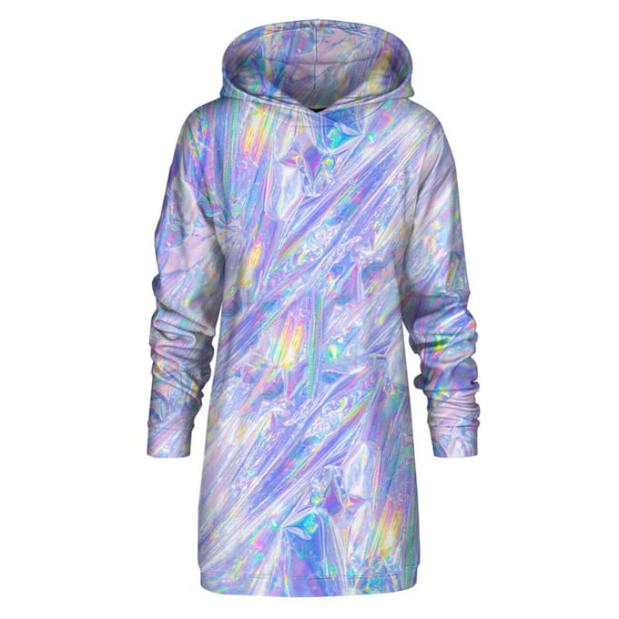 "Magic Foil" Oversize hoodiejurk