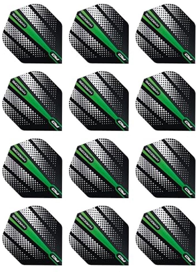 Dartflights Hardcore Radical Series - 4 Sets van 12 Stuks - 100 Micron Dikte