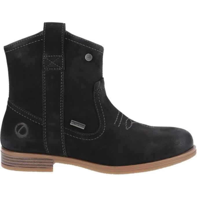 Cotswold Dames Signet Leren Enkellaarsjes (Zwart)