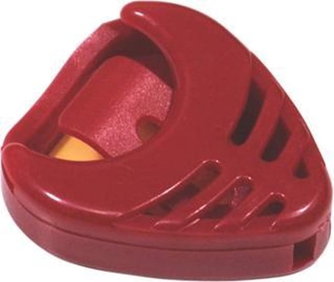 Plectrum houder voor op gitaar - rood