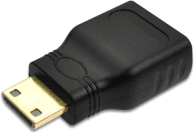 Mini HDMI naar HDMI connector male-female / HaverCo