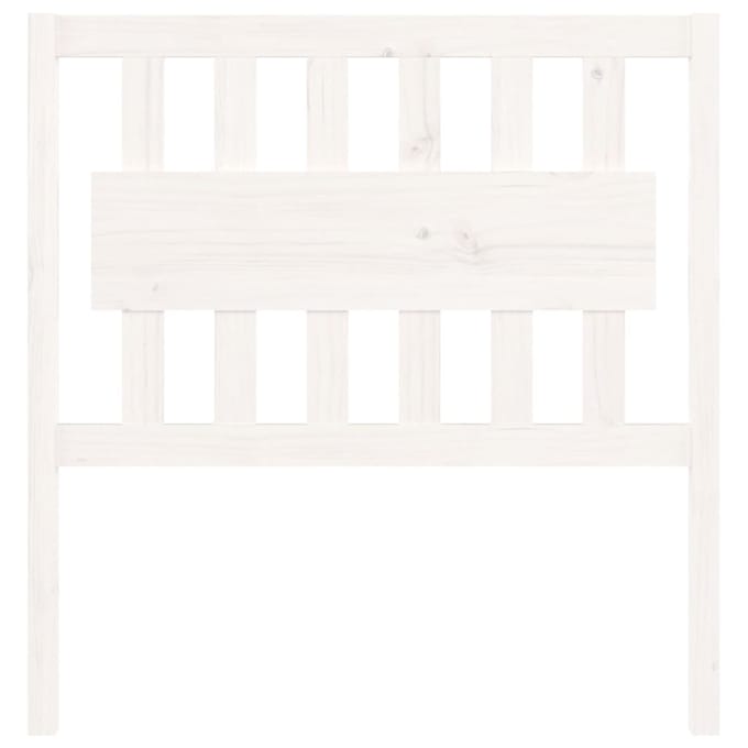 vidaXL - Hoofdbord - 95,5x4x100 - cm - massief - grenenhout - wit