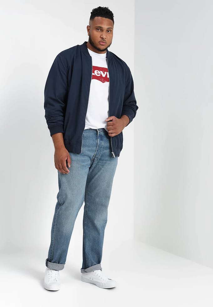 LEVI BIG&amp;TALL 501® BUTTON FLY - Straight leg jeans  size 50x34