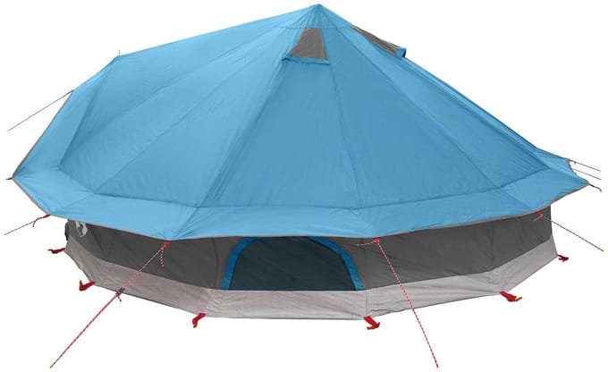 vidaXL - Tipi - Tent - 20-persoons - Blauw - Polyester - en - Staal