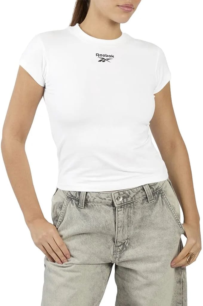 Reebok Cap Sleeve T-shirt Met Korte Mouwen Wit M Vrouw