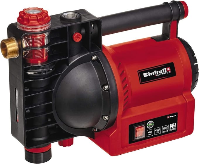ECO Tuinpomp 1100 W met Hoge Doorstroming en Vorstbescherming