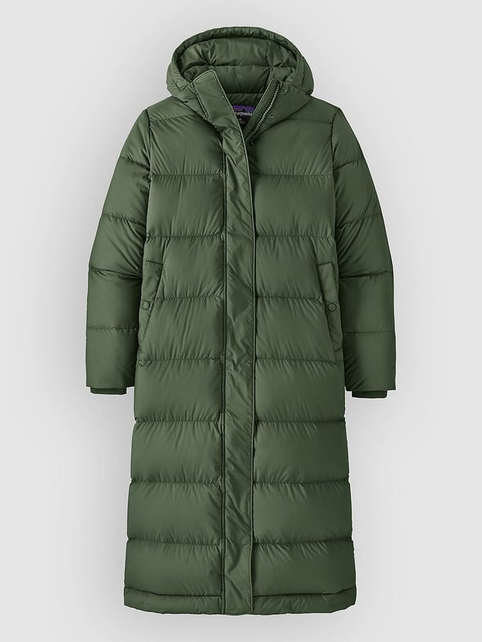 Patagonia Silent Down Long Parka groen