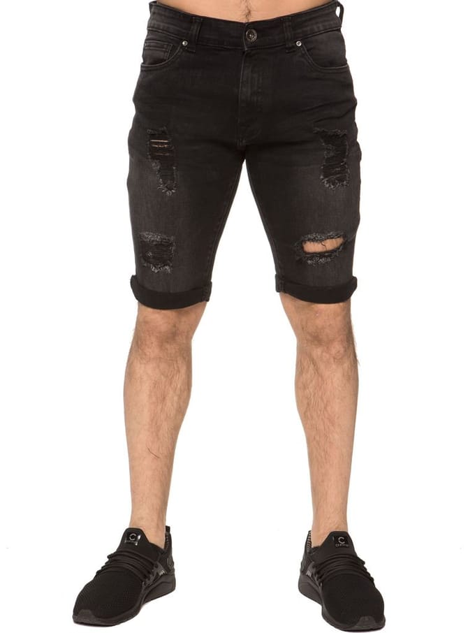 Heren Ripped Skinny Shorts
