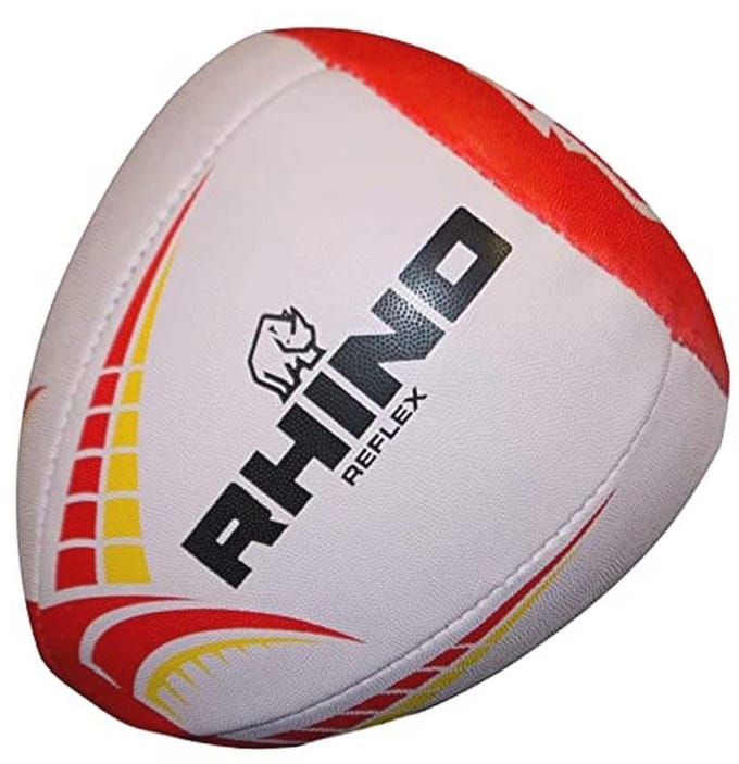 Reflex Trainingsbal Unisex, Witte Rugbybal, Één Maat