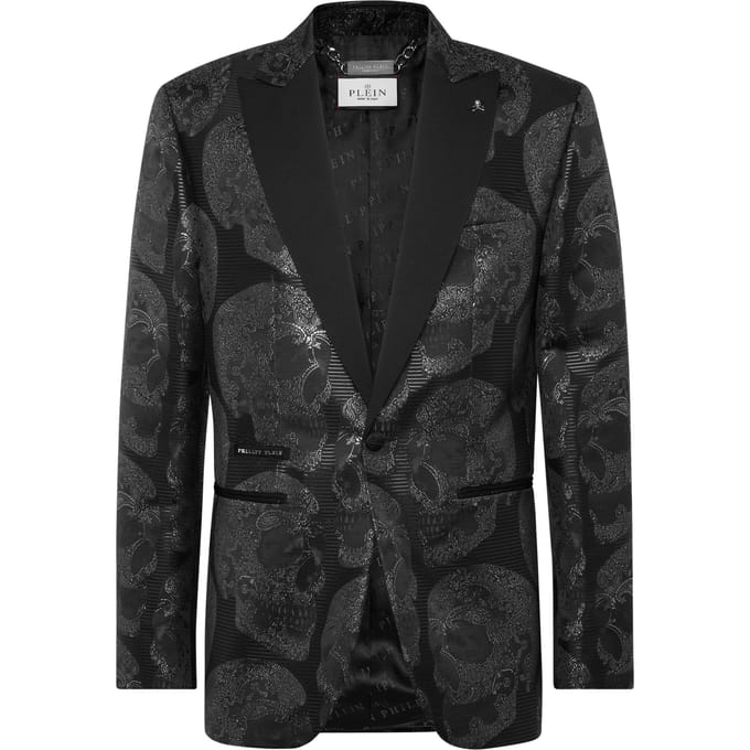 Jacquard Lord Fit Blazer All Over Skull