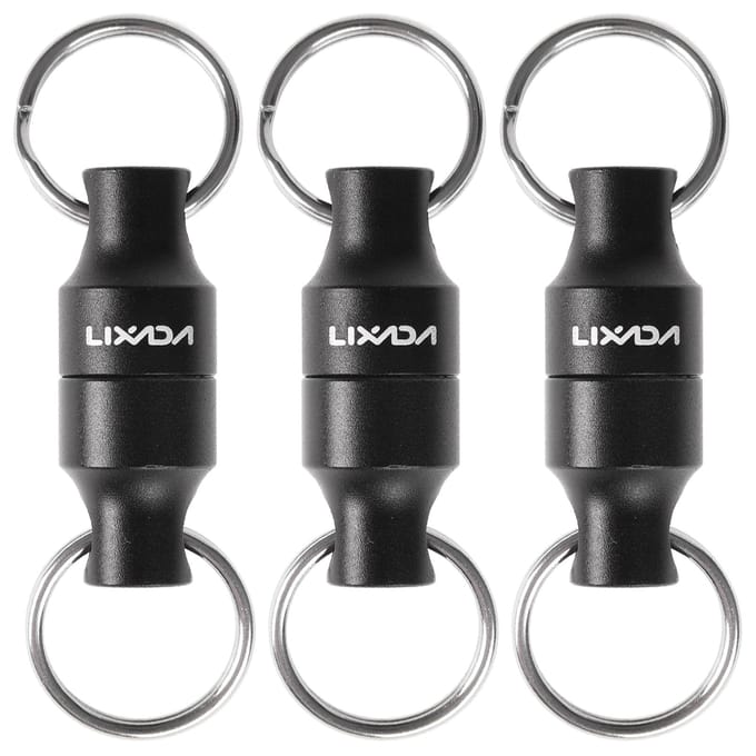 Support de dégagement de filet magnétique de pêche à la mouche, Clip magnétique, connecteur de filet d'atterrissage avec rétractable 3 pcs