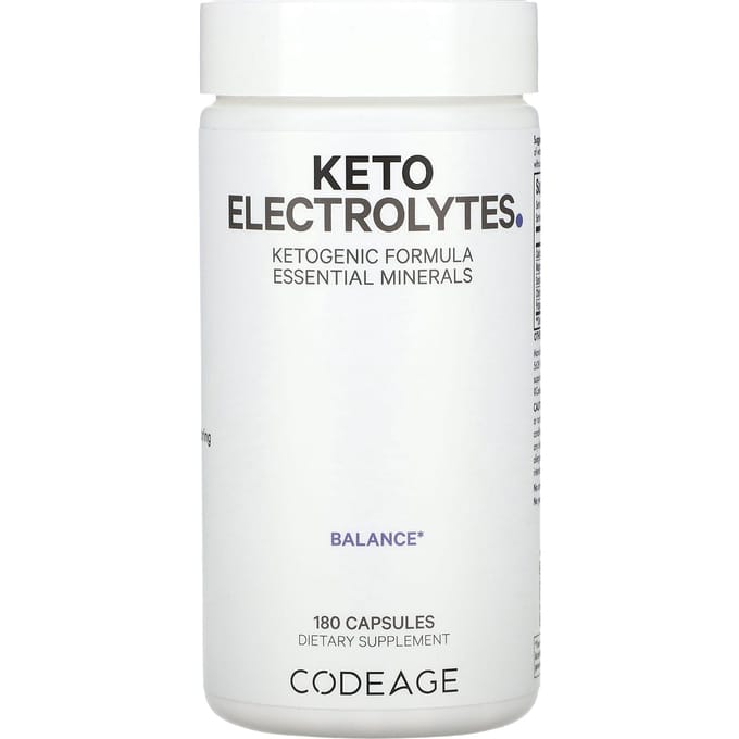 Électrolytes Céto, 180 Capsules Végétales