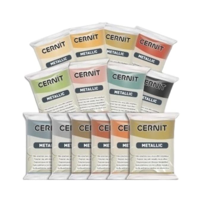 Cernit Boetseerklei - Afbak Klei Goud Metallic - Porseleinlook - 56 gram