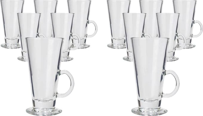 Pasabahce - Colombian Glazen - 260ml - 12 stuks - Met oor