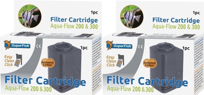 Superfish aquaflow - 200/300 - easy click cartridge - 2 stuks