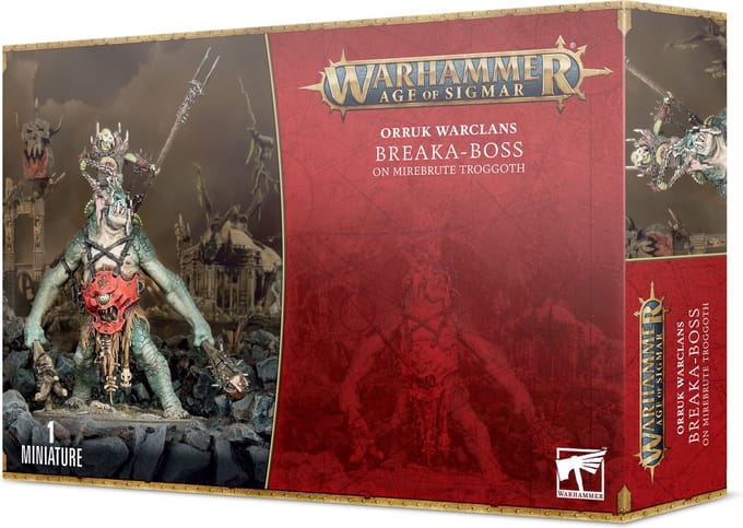 Orruk Warclans Breaka-Boss on Mirebrute Troggoth