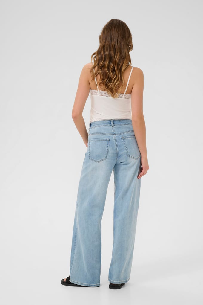 Vrouwen viscose en elastaan tanktop KAFFE omi