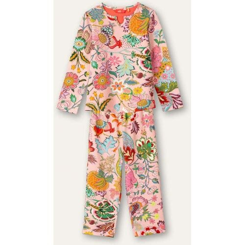 Oilily Easypiecy jersey pyjama- maat98/3T Prism Roze
