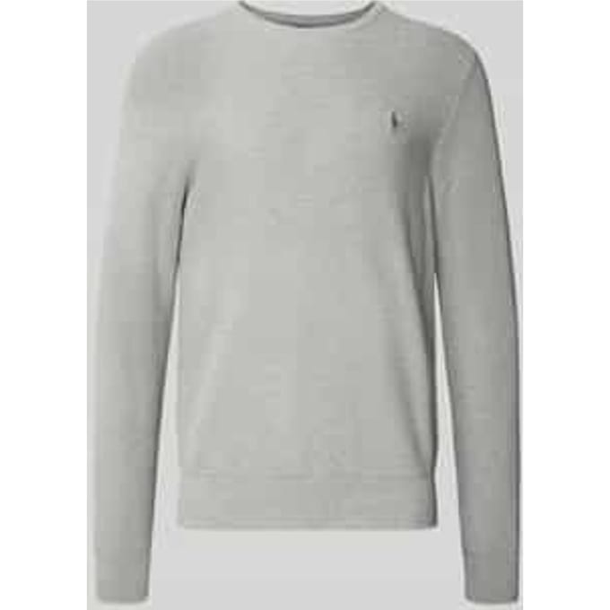 Gebreide pullover met labelstitching