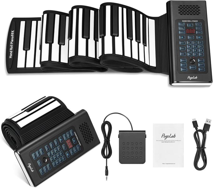 88 Toetsen Draagbaar Opvouwbaar Digitale Piano Keyboard