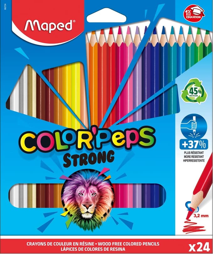 Maped Color'Peps Strong Kleurpotloden 24 Stuks