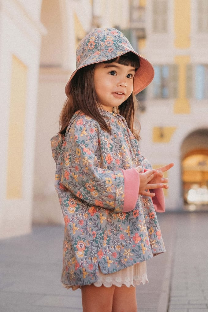 Louise Misha Rain Hat Granima Water Flowers Maat: 6-8Y | Accessoires Outlet | kids | Roze