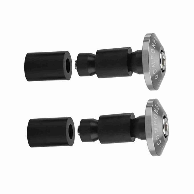 22mm 78inch Motorfiets Stuur Einde Slider Plug Kappen voor Racing ATV Offroad Titanium black