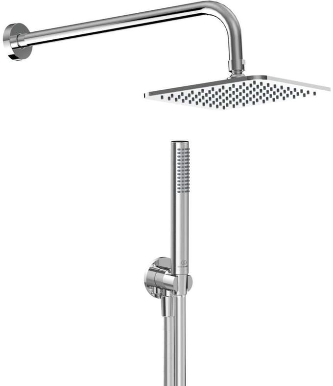 Ideal Standard Idealrain - Doucheset zonder kraan, 20x20 cm, chroom BD390AA