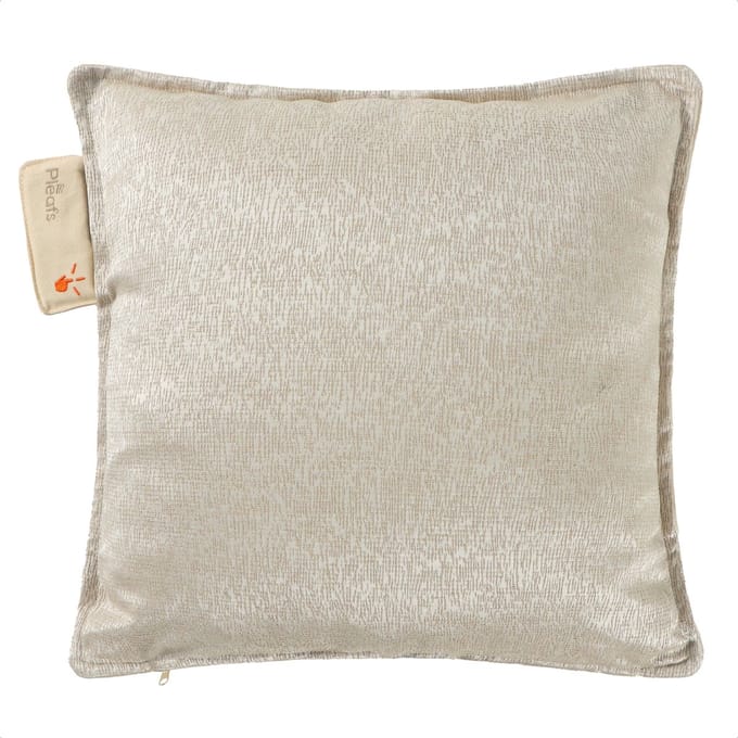 Pleafs® Warmtekussen - Boho - Draadloos - Elektrisch Oplaadbaar - 45x45cm - Dark Vanilla