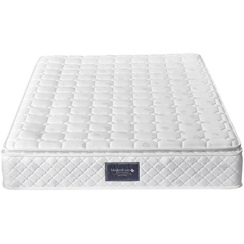 ModernLuxe Binnenveringsmatras 160x200 cm schuimdikte 25 cm - hardheid H3 - gewatteerde microvezelhoes - Wit