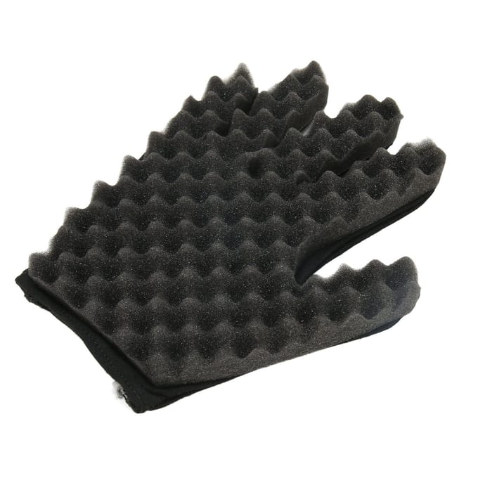 Krulspons Handschoen Afro Krul Flexibele Draagbare Haar Twist Spons voor Kapsalon black