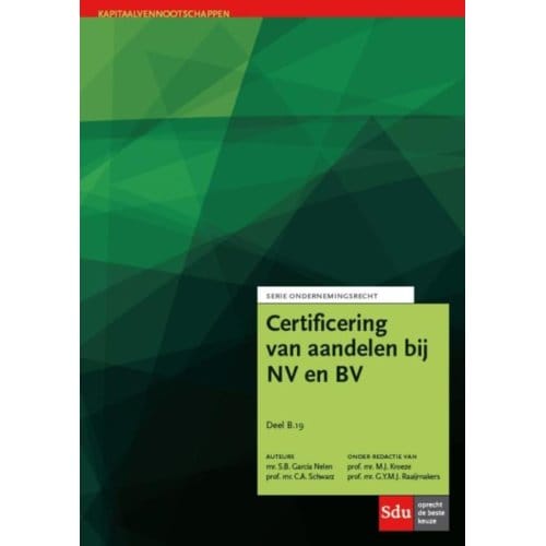 Certificering Van Aandelen - Ondernemingsrecht - C.A. Schwarz