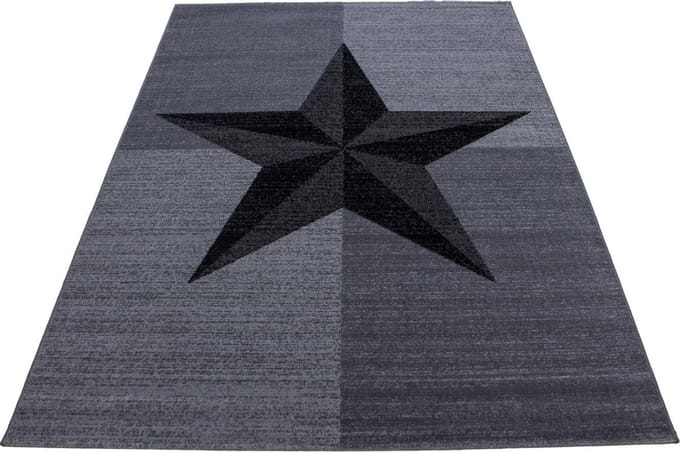 Modern laagpolig vloerkleed Plus - grijs 8002 - 120x170 cm
