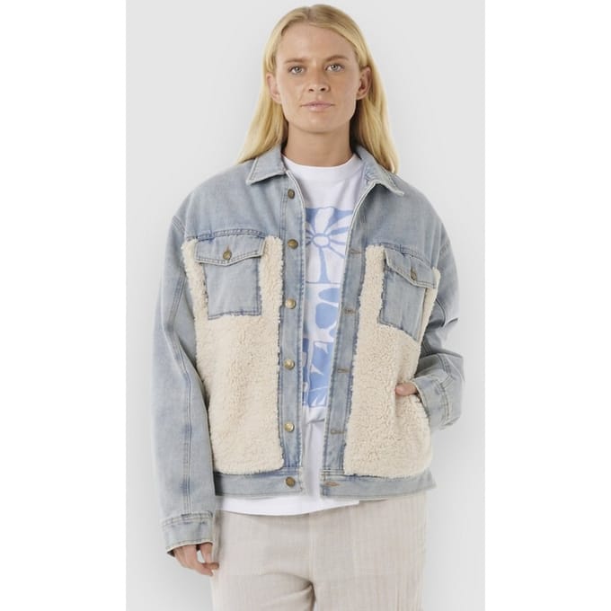 Rip Curl Cruisin. Sherpa Denim Jas blauw