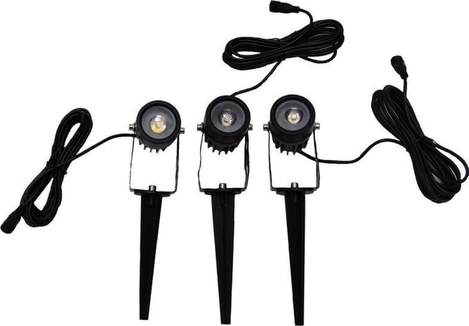 Solar LED tuinspotset 3 stuks