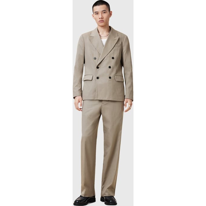 AllSaints Newton Blazer Stone Grey Größe: 36 | Blazer Outlet | Herren | Grau