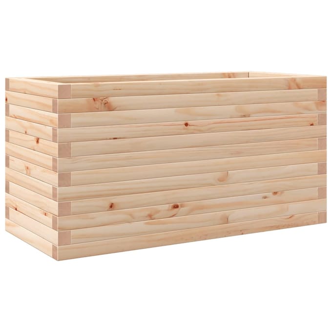 vidaXL - Plantenbak - 90x40x45,5 - cm - massief - grenenhout