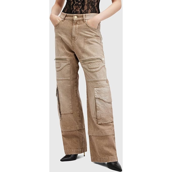 AllSaints Archie Jean Light Brown Größe: W29 | Cargohosen Outlet | Damen | Braun