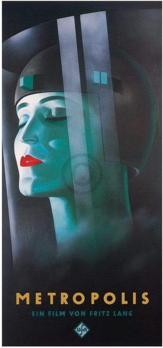 Kunstdruk Werner Graul - Metropolis 88x190cm