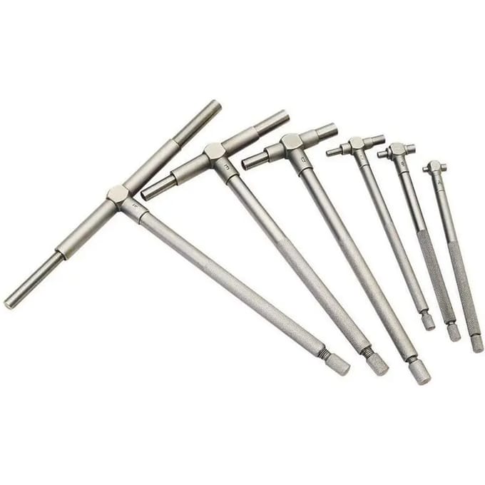Set van 6 telescopische boring gauges Draper