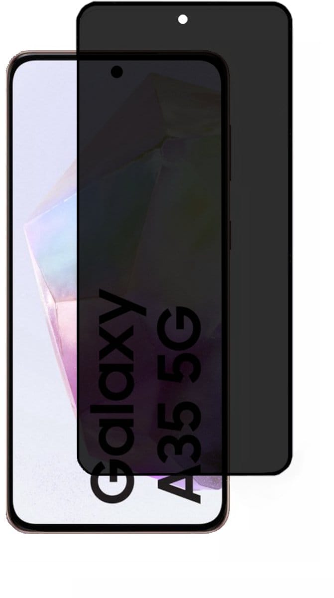 Privacy Screenprotector Geschikt Voor Samsung A35 - Volledige Beschermglas - PREMIUM Tempered Glass - 1 stuk