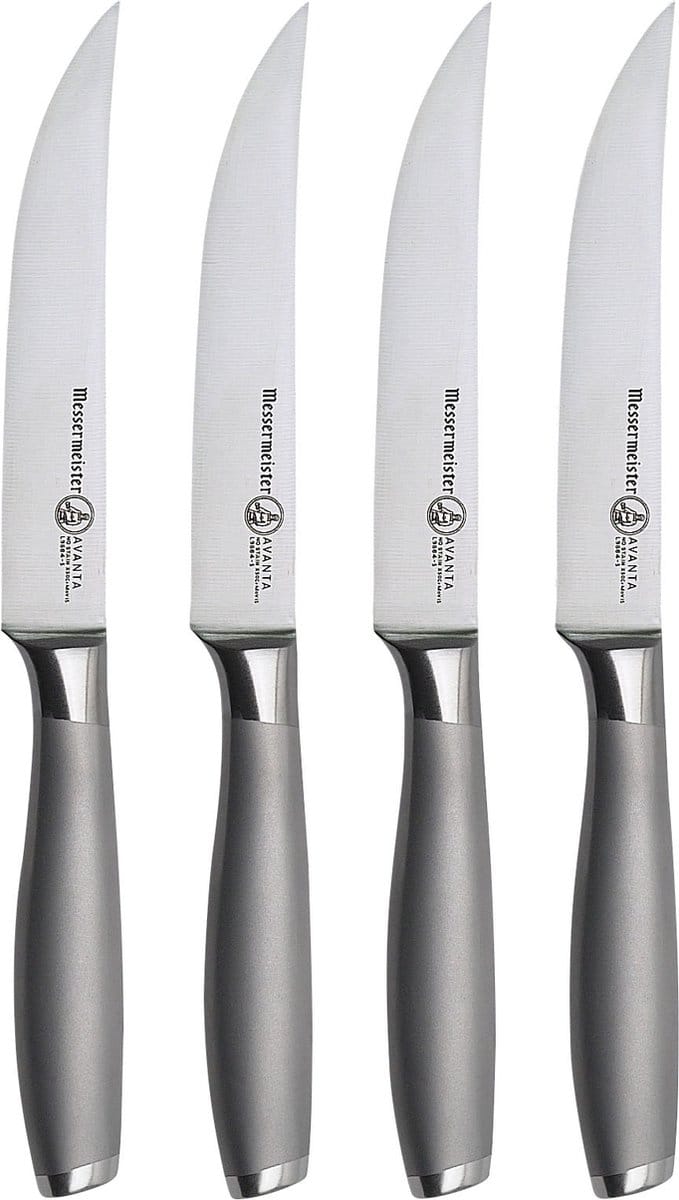 Messermeister Avanta steakmessenset 4-delig - rvs