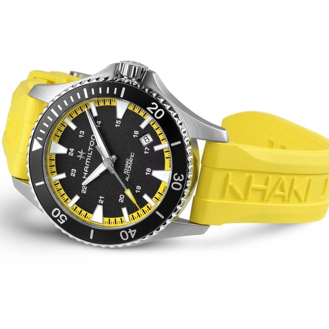Hamilton Navy H82395332 Khaki Navy Scuba Auto Horloge