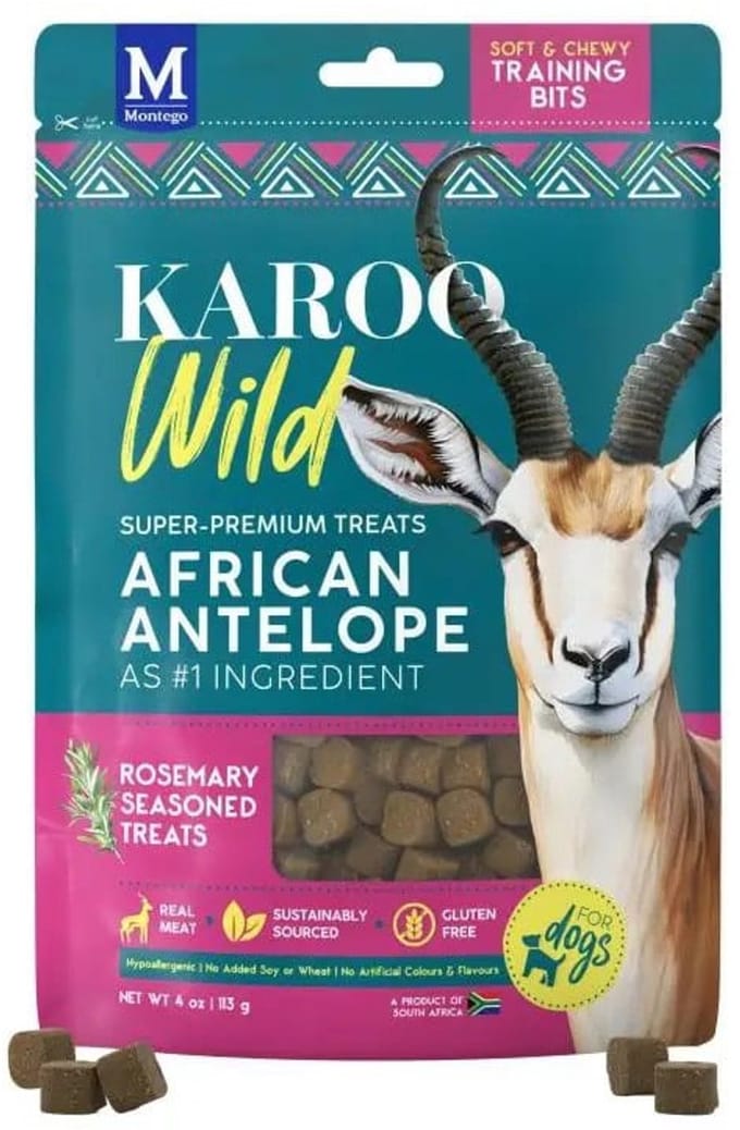 Karoo Wild Hondensnacks Antilope (Springbok) – Super-Premium Training Bits met Rozemarijn