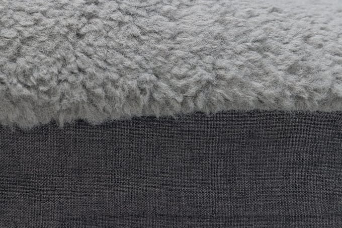 Beeztees memory foam ligbed Yura - Hondenkussen - Grijs - 120x80x15cm