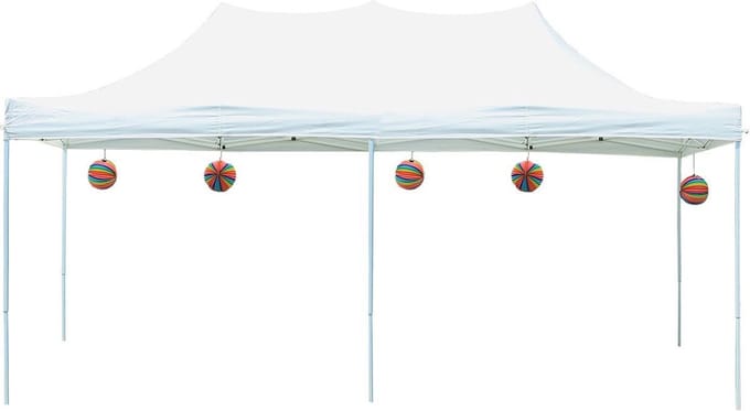 3x6 m Easy Up partytent Vouwpaviljoen, wit