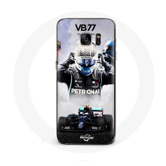 Coque pour Samsung Galaxy S6 Formule 1 Valtteri Bottas pilote de course F1 Noir