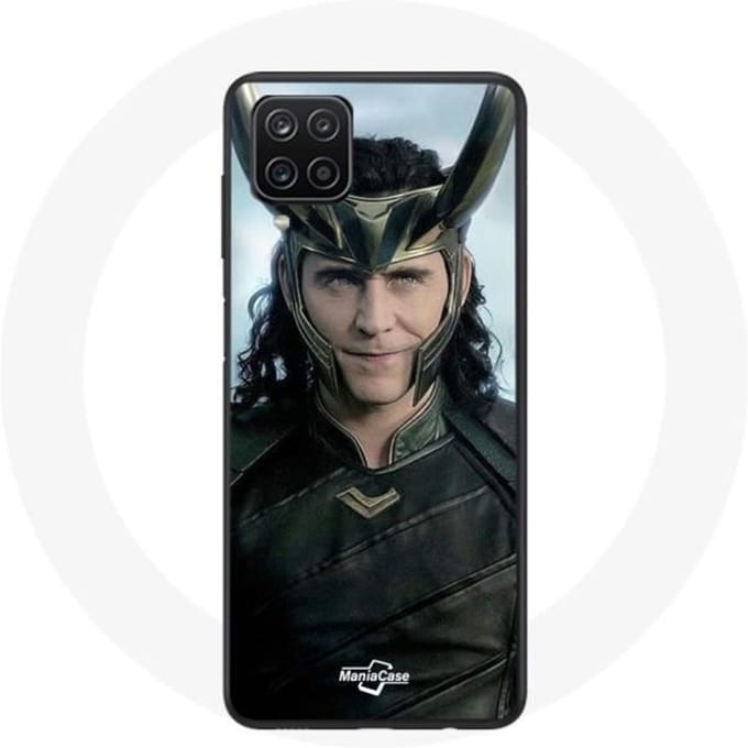 Coque - Maniacase - Samsung Galaxy A12 - Souple - Noir - Loki Thor Ragnarok noir