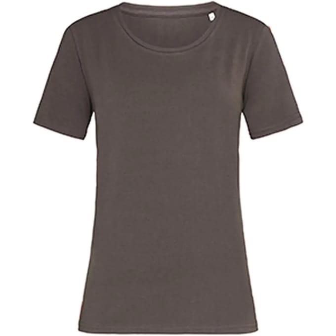 Stedman Claire Relaxed Crew Neck T-Shirt Women S9730 - Dark Chocolate - M