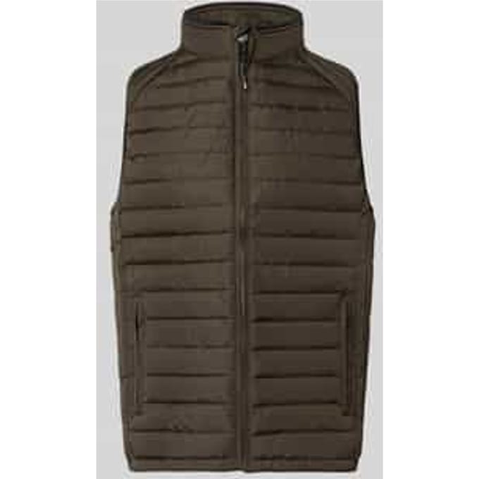regular fit bodywarmer met gewatteerde look
